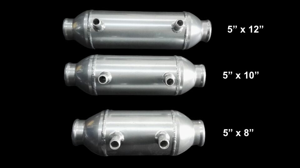 5" x 12" Barrel Intercooler Kit Water/Liquid-To-Air Turbo Charger Air Cooler Kit
