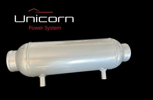 2.25" Water-to-Air Barrel Intercooler 4" x 12" for Turbo or Supercharged Cars